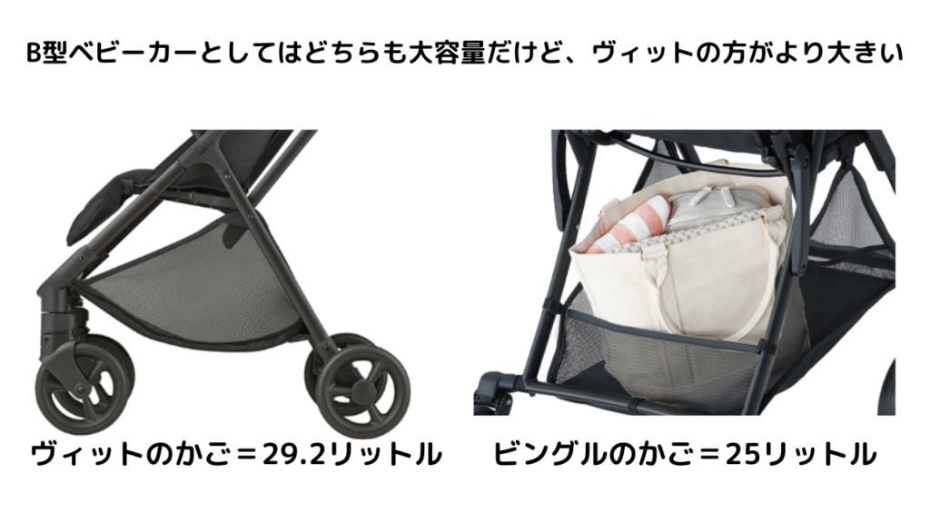 ピジョンビングルBB5とアップリカヴィットの違いは?ポイントは10個